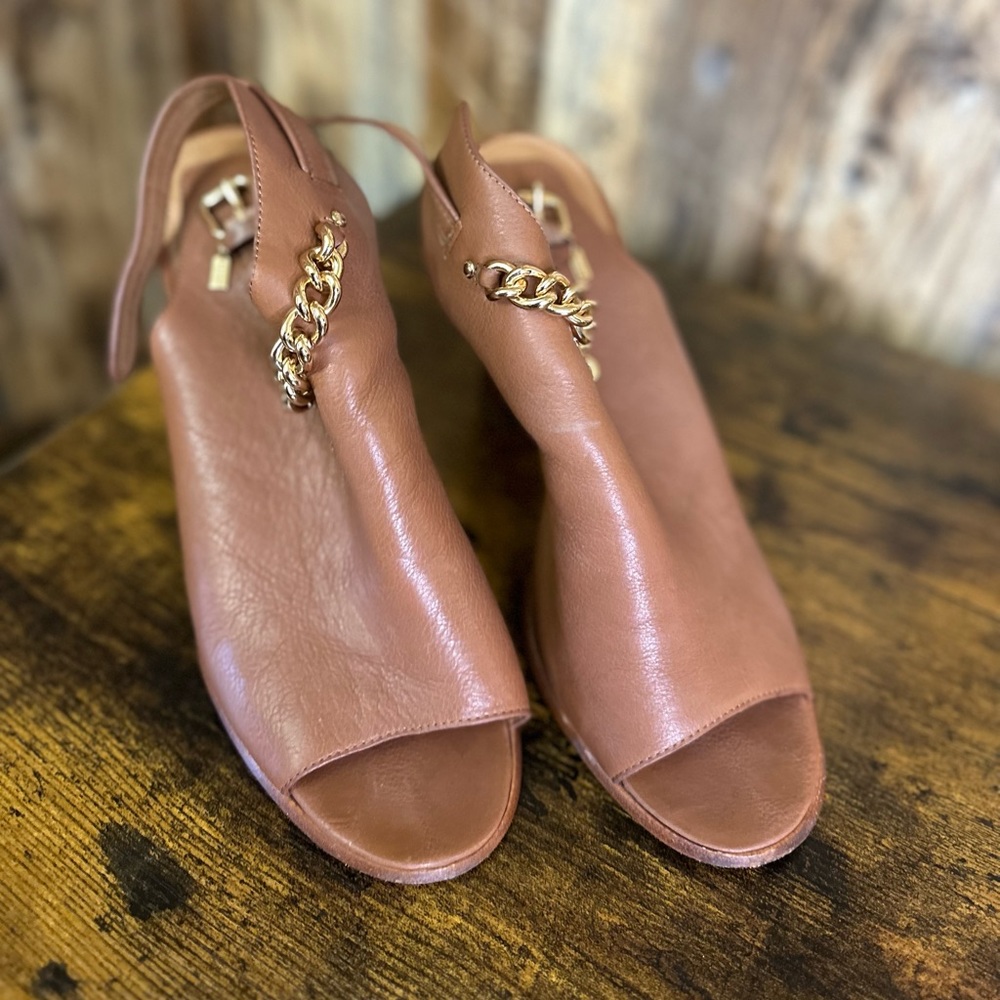 Coach open toe heel sandals